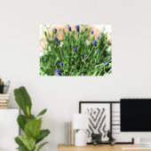 バイオレット花 – ポスター (ホームオフィス)