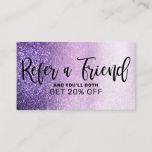 バイオレット薄紫パープルトリプルグリッタータイポグラフィ