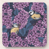 バイオレット薄紫園の鳥 コースター (正面)