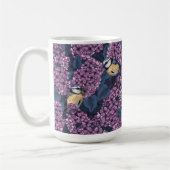 バイオレット薄紫園の鳥 コーヒーマグカップ (左)