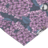 バイオレット薄紫園の鳥 テーブルクロス (アングル)