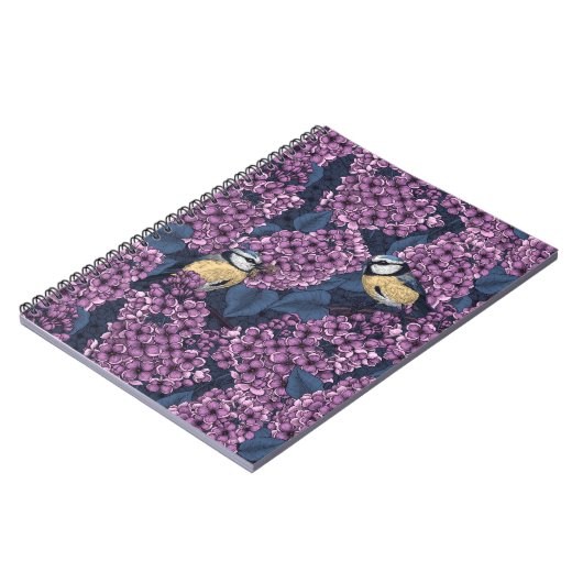 バイオレット薄紫園の鳥 ノートブック (左側)