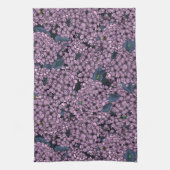 バイオレット薄紫園 キッチンタオル (縦)