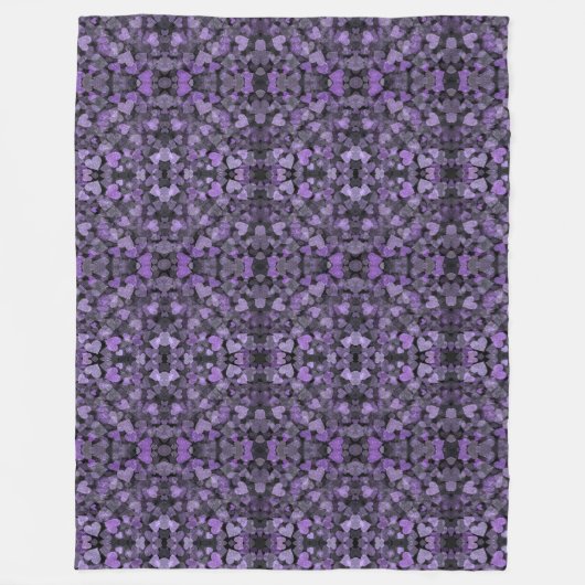 バイオレット調和 フリースブランケット (正面)