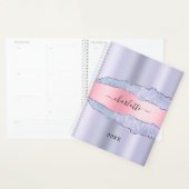 バイオレット赤面ピンク瑪瑙の大理石名2025 プランナー手帳 (ディスプレー)