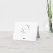 バイオレット赤面 |フローラ結婚 サンキューカード (裏面)