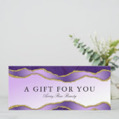 バイオレット金ゴールドゲート美しいサロンギフト券 (スタンド正面)