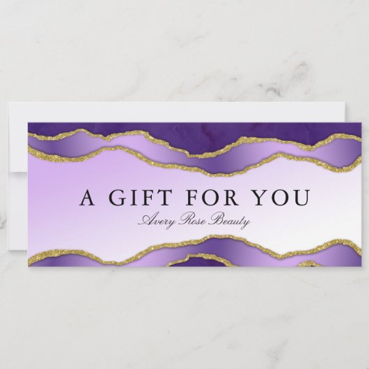 バイオレット金ゴールドゲート美しいサロンギフト券 (正面)