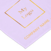 バイオレット金ゴールドサロンのビジネスロゴ ショートテーブルランナー (コーナー)