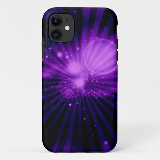 バイオレット銀河系グラフィックデザイン Case-Mate iPhoneケース (裏面)