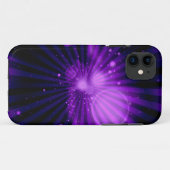 バイオレット銀河系グラフィックデザイン Case-Mate iPhoneケース (裏面(横))