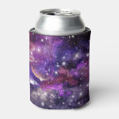 バイオレット銀河系天の川と惑星 缶クーラー (缶正面)