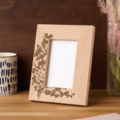 「バイオレット開花フレーム」 レーザー彫刻フレーム (左)