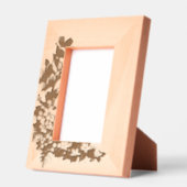 「バイオレット開花フレーム」 レーザー彫刻フレーム (左)