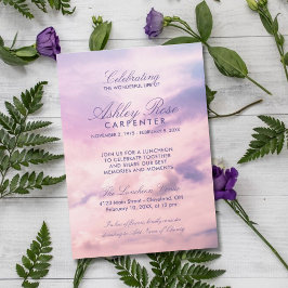 バイオレット雲お祝い追悼碑 招待状