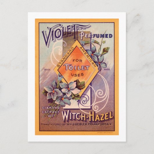 バイオレット香料 – 1903 ポストカード (正面)