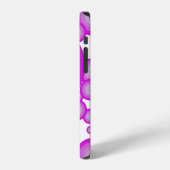 バイオレット70年代スタイルサークル iPhoneケース (左側面)