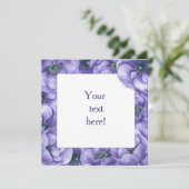 バイオレット アネモネの花のカード (スタンド正面)