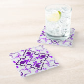 バイオレット ガラスコースター (アングル)