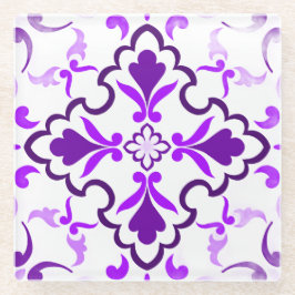 バイオレット ガラスコースター