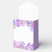 バイオレット ゲラニウム フラワーブライダルシャワー フェイバーボックス (オープン)