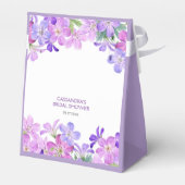 バイオレット ゲラニウム フラワーブライダルシャワー フェイバーボックス (裏面サイド)