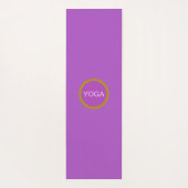バイオレット・シェードの美しい花 ヨガマット (裏面)