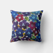 バイオレット – ジプシーガーデンガールコットンピロー クッション (裏面)