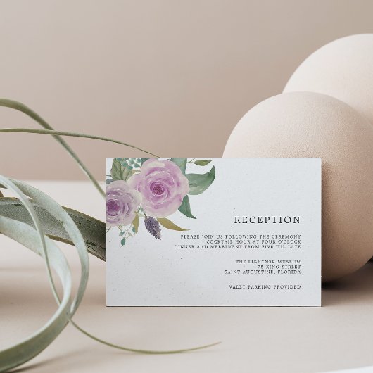 バイオレット＆セイジの受付カード エンクロージャーカード