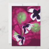 バイオレット&パープルパンジーバルミツワー招待状 招待状 (裏面)