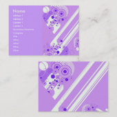 バイオレット・ビジネス・カード 名刺 (正面/裏面)