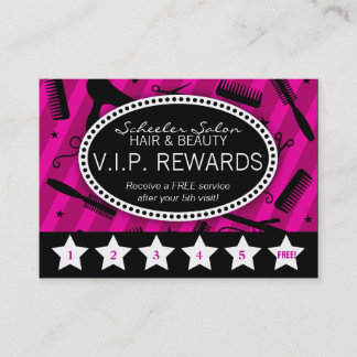 バイオレット&ブラックサロンロイヤリティ ロイヤリティカード