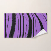 バイオレット ブラック アニマル プリント ギフト バスタオルセット (ハンドタオル)