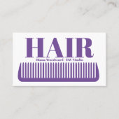 バイオレット ヘアードレッサー名刺 名刺 (正面)