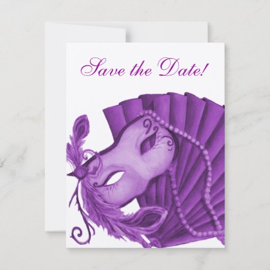 バイオレット·マスカレード·セーブ·ザ·デート セーブザデート (正面)