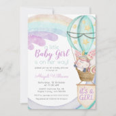 『バイオレット・ユニコーン』、『虹』、『風船少女ベビーシャワー』 招待状 (正面)