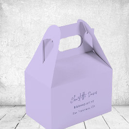 バイオレット ラベンダー ビジネス QR コード Instagram フェイバーボックス