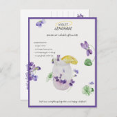 バイオレット レモネード 想いを伝える ポストカード (正面/裏面)