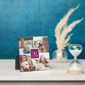 バイオレット |世界の犬最高の母の写真コラージュ フォトプラーク (インサイチュ)