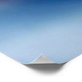 バイオレット、石板ブルー&グレー抽象芸術グローポスター ポスター (角)