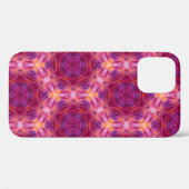 バイオレット、紫、オレンジ、青の水色のカレイド Case-Mate iPhoneケース (裏面 (横))
