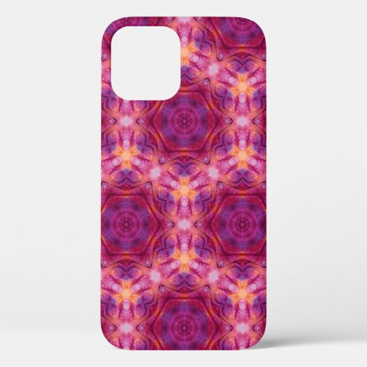 バイオレット、紫、オレンジ、青の水色のカレイド Case-Mate iPhoneケース (裏面)