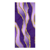 バイオレット&金ゴールドマーブルゲート美しいサロン価格表 ラックカード (裏面)