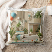 バイオレトロ未来主義:地球に優しデザインFus クッション (ブランケット)