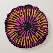バイオレモダンーカラフルドラウンド装飾用クッション ラウンドクッション (裏面)