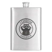 バイオレンス・ラクーンをおもしろい選ぶ フラスク (正面)