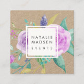 バイオレ絵を描ートフローラクラフト スクエア名刺 (正面)