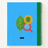 バイオロジーアイコン(青)ノートブック ノートブック (裏面)