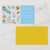 バイオロジー講師の名刺 名刺 (正面/裏面)