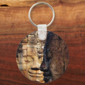 バイオン顔アンコールキングダムカンボジア キーホルダー (正面)